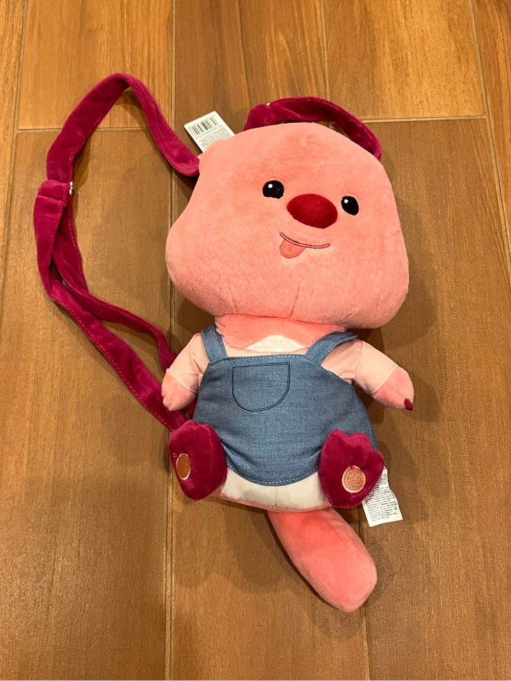 NWT MINISO Zanmang Loopy Plush Soft Stuffed Backpack Doll Cartoon Character